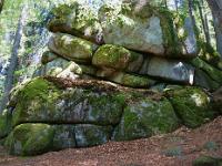 Wollsackverwitterung im Granitgestein
